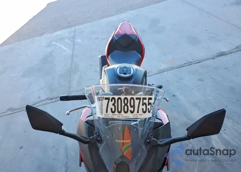 2025 Kawasaki Ex500 A from USA, damaged, VIN ML5EXGJ15SDA55473